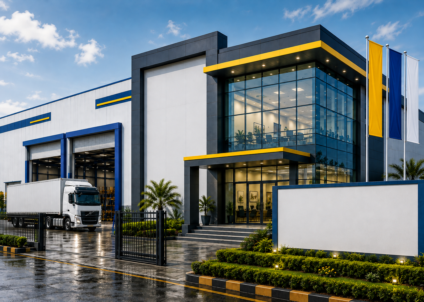 Architectural glass facility
